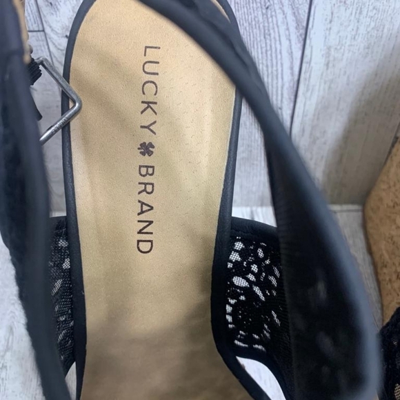 Lucky brand wedges Sandal Summer Beach Vacation Woman Size 10 - Picture 3 of 9